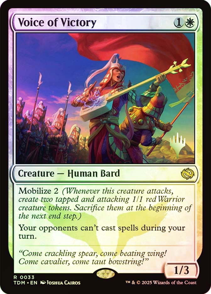 Voice of Victory (Promo Pack) (Tarkir: Dragonstorm) | Promo | Star