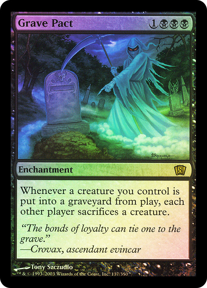 MTG Grave Pact 墓穴までの契約 英語 コンフェッティ foil