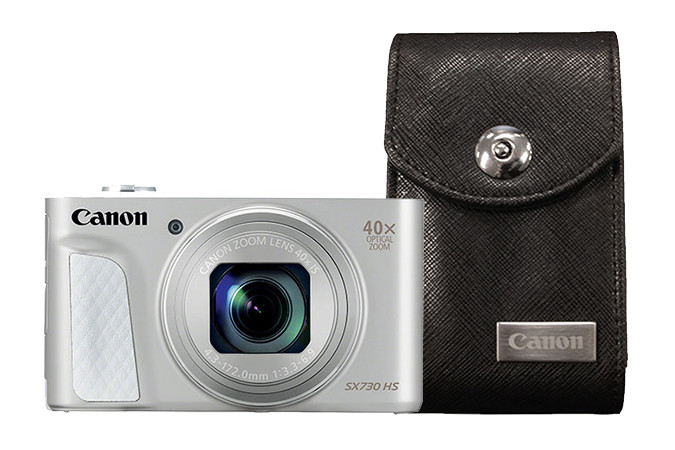 CANON POWERSHOT SX730 HS CAMERA, SILVER W/ CASE - Taknology