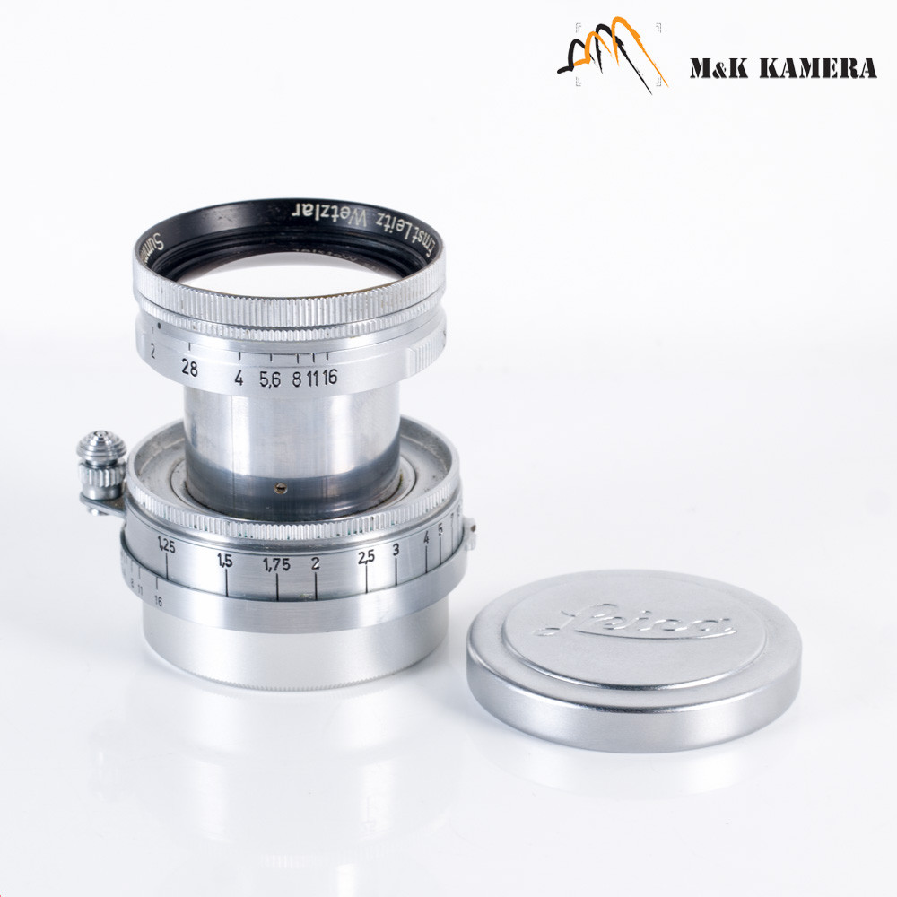 LEITZ Leica Summitar L39 50mm/F2.0 Silver Lens Yr.1946 LTM Germany