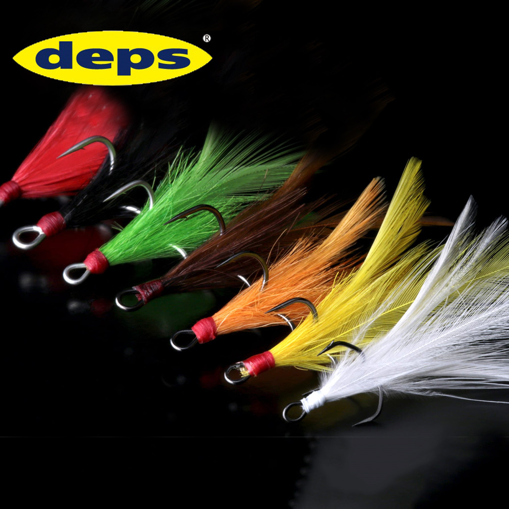Deps Feather Hook #1/0 for Slide Swimmer Silent Killer 250 NEW