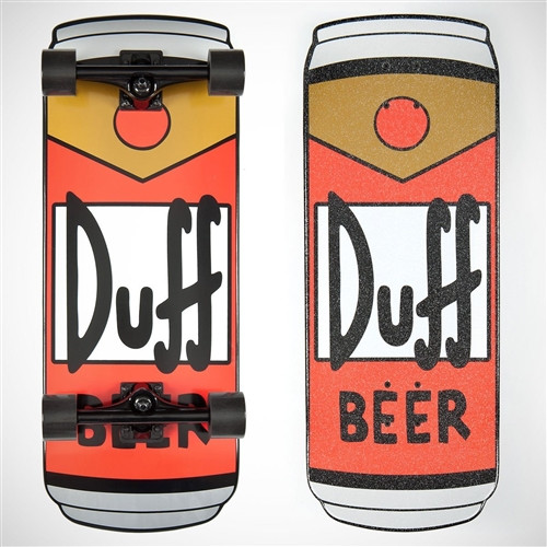 Santa Cruz Simpsons Duff Beer Can Cruiser Skateboard Red Black