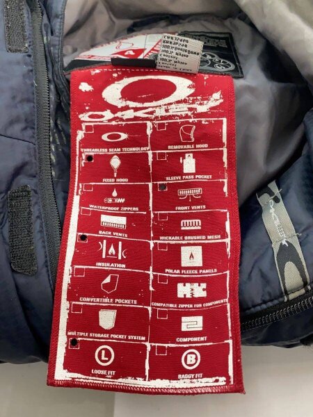 OAKLEY(オークリー) / ダウンジャケット/L/ナイロン/BLK/無地 | 古着の