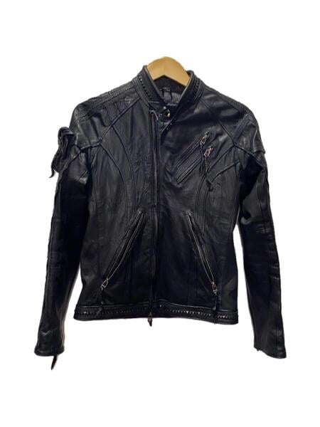 KMRii(ケムリ) / シングルライダースジャケット/2/レザー/ブラック