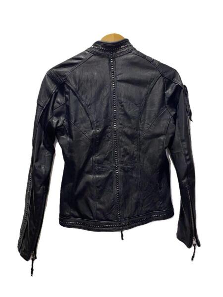 KMRii(ケムリ) / シングルライダースジャケット/2/レザー/ブラック