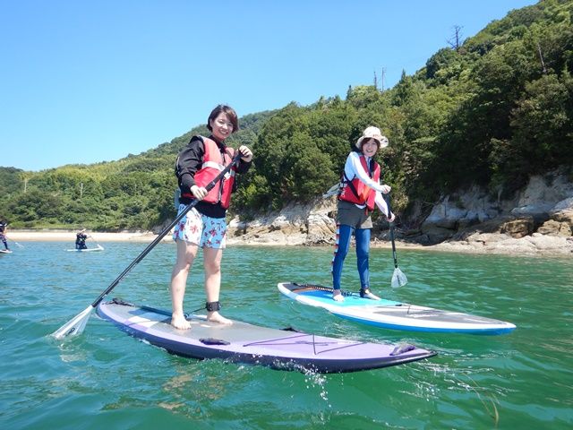 スタンドアップパドル（SUP）体験 穏やかな瀬戸内海の離島でのんびり