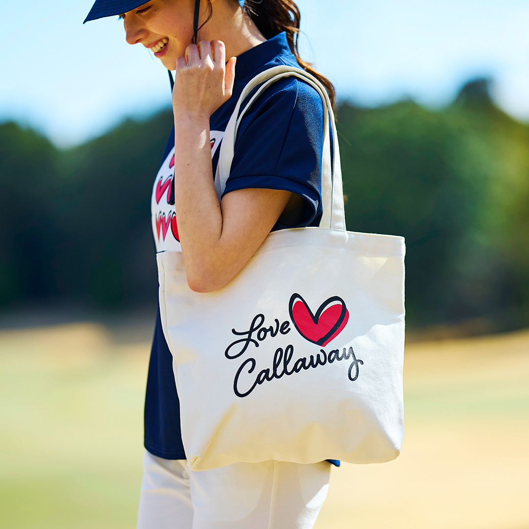 オンライン限定】ラブキャロウェイ A4キャンバスロゴトートバック (WOMENS)