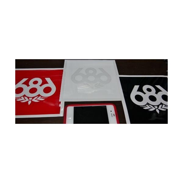 送料込み 686 シックスエイトシックス スノーボード knock out logo