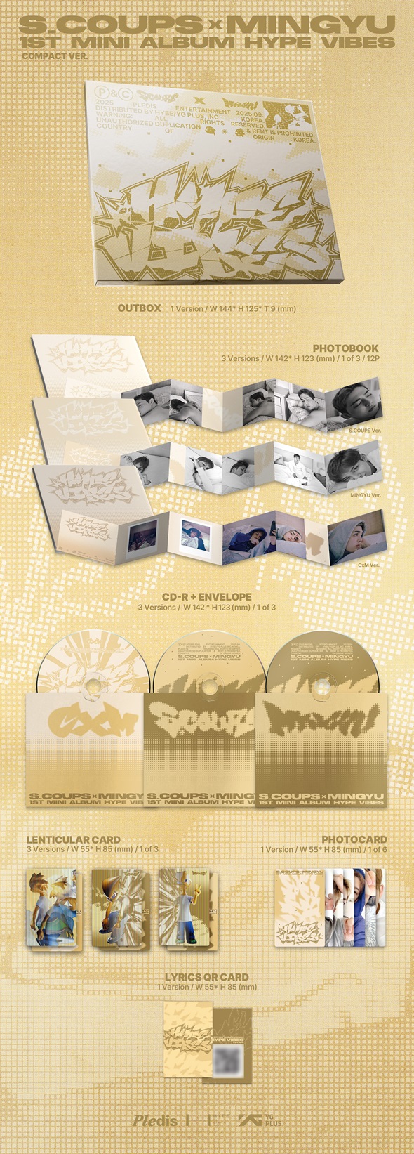 CxM (S.COUPS X MINGYU / SEVENTEEN) ファーストミニアルバム『HYPE
