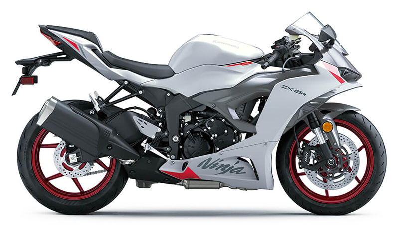 2025 Kawasaki Ninja ZX-6R ABS Pearl Robotic White / Metallic