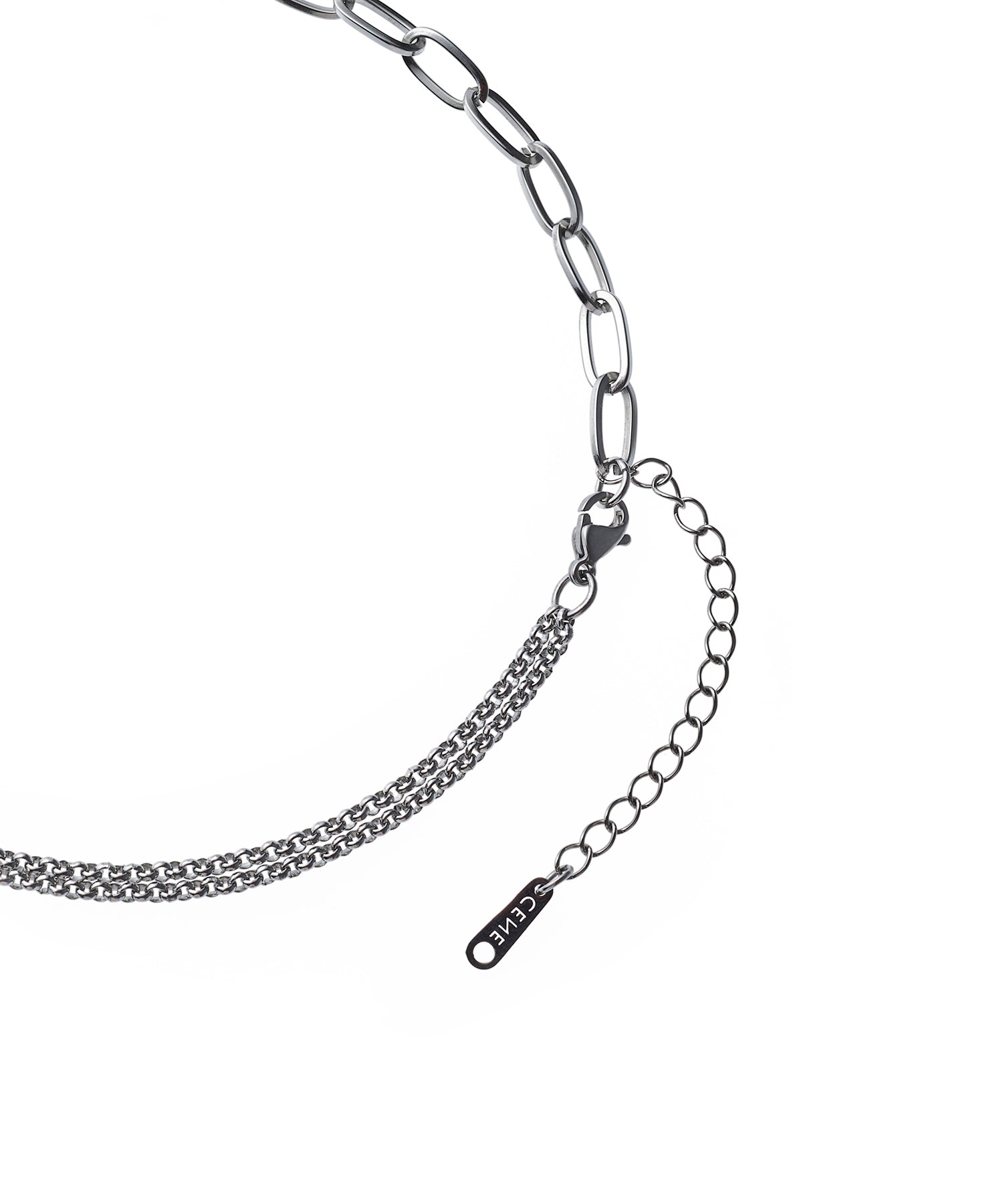 シルバー]キリカエMIXチェーンネックレス