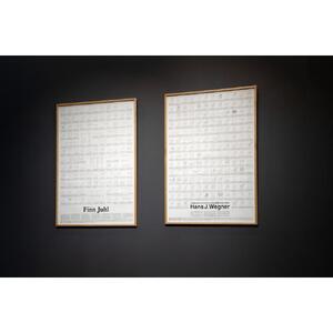 旭川家具】オリジナルフレーム×織田コレクション図録ポスター B1（Hans