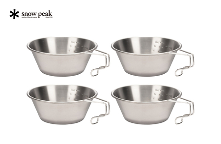 スノーピーク チタンシェラカップ 4個セット E-104 (Snow Peak