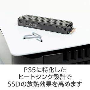 103-02】ロジテック PS5対応 ヒートシンク付きM.2 SSD 2TB Gen4x4対応