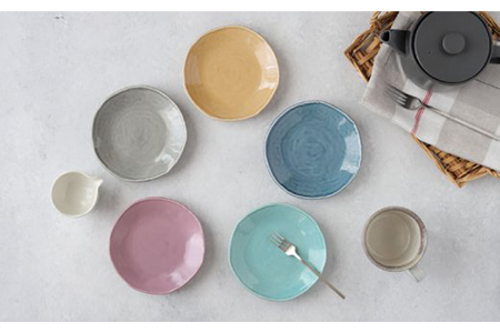 美濃焼】中皿 15cm Nuan 5色セット 【EAST table】 皿 ケーキ皿 取り皿