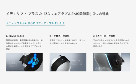 美顔器 ウェアラブル EMS美顔器 メディリフト プラス セラム セット
