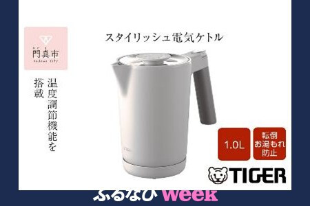 タイガー魔法瓶 温度調節機能付き電気ケトル PTQ-A100HS スレート