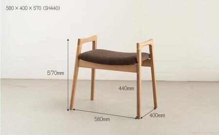 スツール パイク オーク 無垢材 玄関ベンチ 辻製作所 大川家具