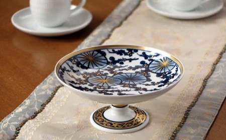 伊万里焼】伊万里陶苑 金彩松絵コンポート皿 070-H959 | 佐賀県伊万里