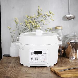 電気圧力鍋 アイリスオーヤマ 4L ホワイト 圧力鍋 調理家電 PC-MA4-W