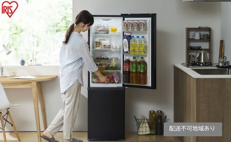 冷凍冷蔵庫 170L IRSD-17A-BH ナチュラルブラック 冷蔵庫 2ドア