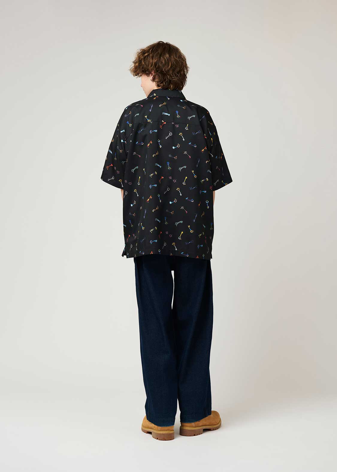 キーブレード｜ビッグシルエットポリトロ半袖シャツ｜ユニセックス