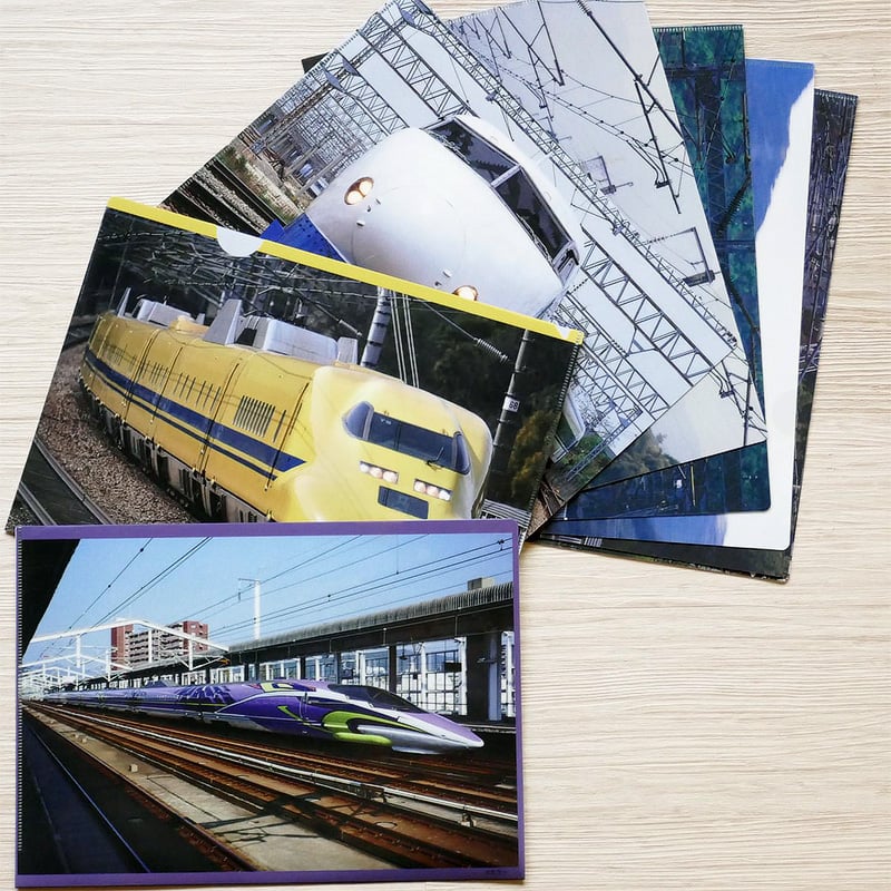 クリアファイル山陽新幹線 8枚セット」「津和野稲成号アクリルスタンド