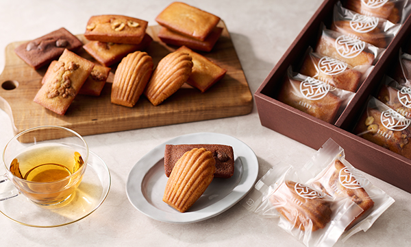 フィナンシェ4種とマドレーヌの詰め合わせ（12個入り）-ESERY 接待の手