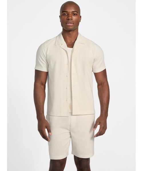 SS Baron Textured Knit Shirt 半袖シャツ | GUESS(ゲス) JAPAN 公式