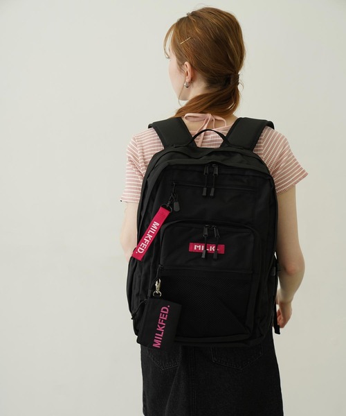 23L】W ZIP BACKPACK/大容量 バックパック【PC収納可・A4サイズ