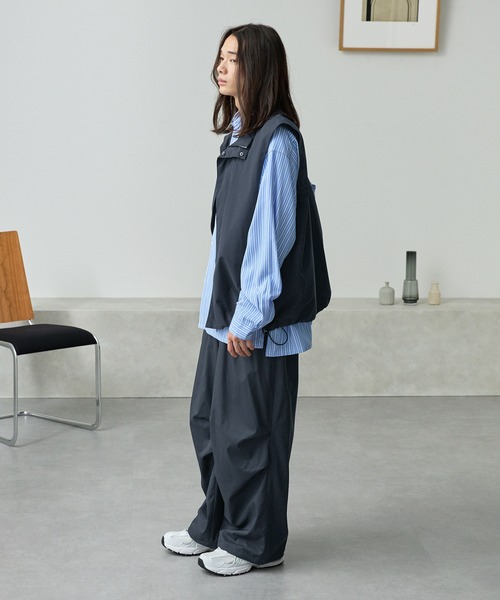 ワイドトラックタックパラシュートパンツ【セットアップ可能】 MONO