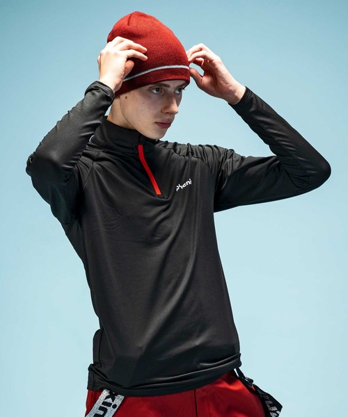 セール】phenix(フェニックス)Thunderbolt 1/2 Zip Tee/Middle メンズ