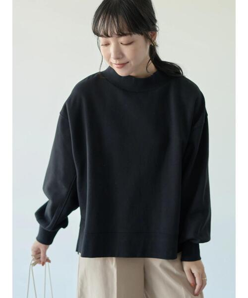 セール】裏起毛モックネックプルオーバー*（スウェット）｜earth