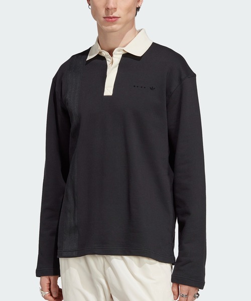 adidas（アディダス）の「アディダス RIFTA メトロ 長袖ラグビーシャツ