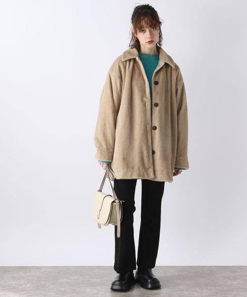 JEANASIS（ジーナシス）の「ファーステンカラーコート/166774（ステン