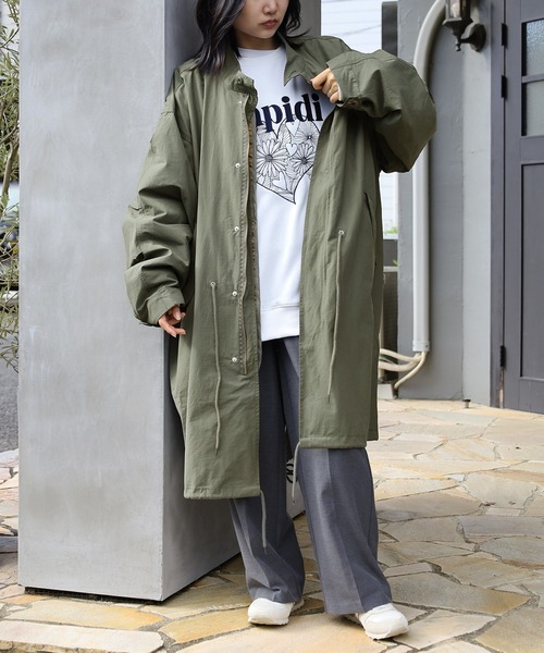 セール】ビッグシルエット スタンドカラーデザイン 3WAY M-51モッズ