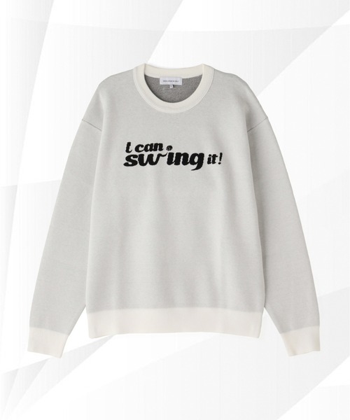 セール】nano universe GOLF/NUGロゴジャガードニット（ニット