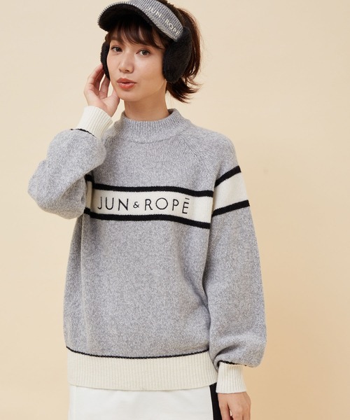 JUN&ROPE'（ジュンアンドロペ）の「フロントロゴパフスリーブ長袖プル