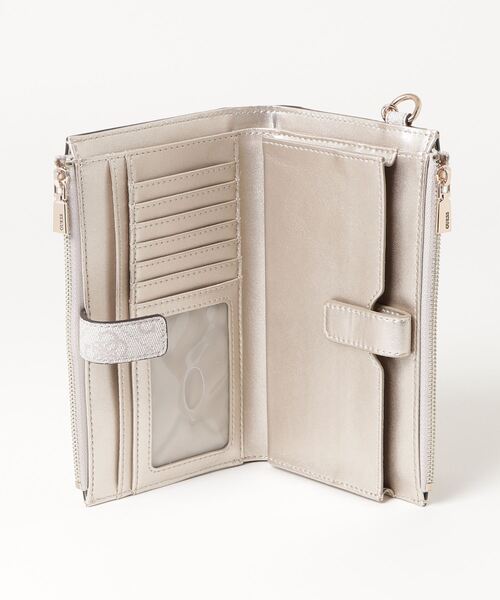LAUREL Slg Double Zip Organizer 財布 レディース | GUESS(ゲス