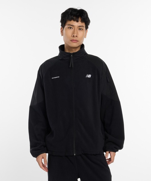 セール】NB GREY フルジップフリースジャケット（ブルゾン）｜New