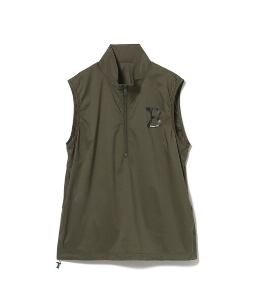 新品】beams golf 撥水ストレッチオリーブベスト Lサイズ BEAMS GOLF