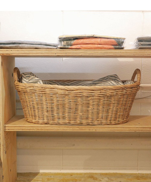 未使用】松野屋 籐 バスケット カゴ 収納 4個セット 未使用】松野屋 籐