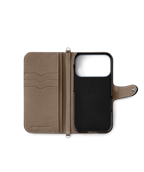 iPhone 17 Pro) ベルテッド ダイアリーケース シュリンクレザー