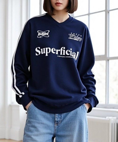 Lazar（ラザル）の「Soccer Game Shirt LS Tee/オーバーサイズ