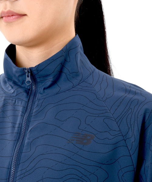 セール】グラフィックプリントストレッチウーブンジャケット（ナイロン