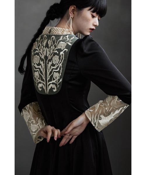 バック刺繍フレアドレス（ドレス）｜etoll.（エトル）のファッション