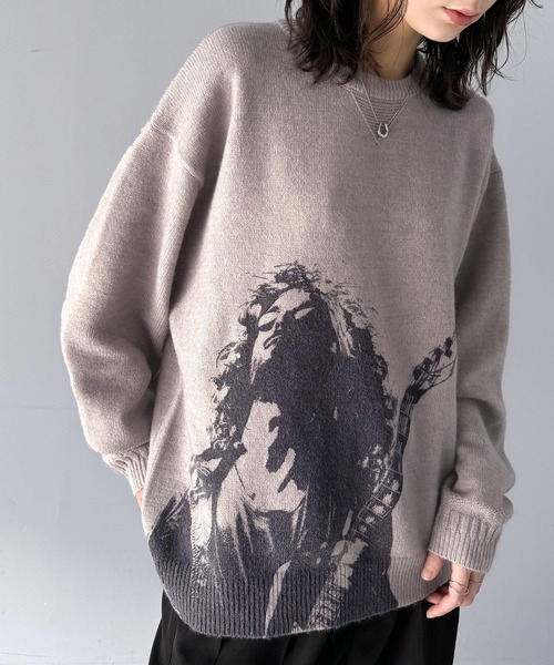 セール】大胆なグラフィックが存在感をプラス。人柄シルエットプリント