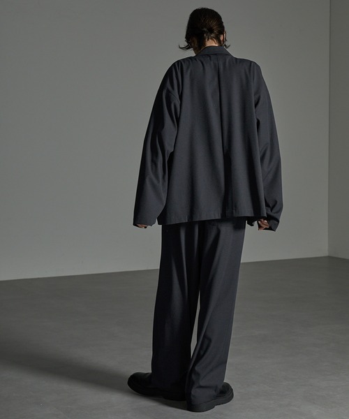 CIYOT-シヨウト-】セットアップ ドレープオーバーサイズWテーラー