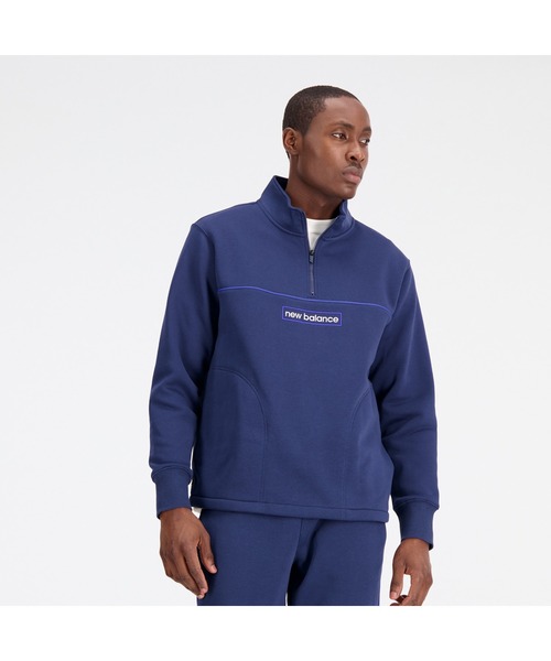 セール】Essentials Winter 裏起毛フリースハーフジップトップ（その他