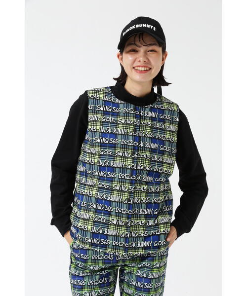 Jack Bunny!!（ジャックバニー）の「リバーシブル中綿ノーカラーベスト